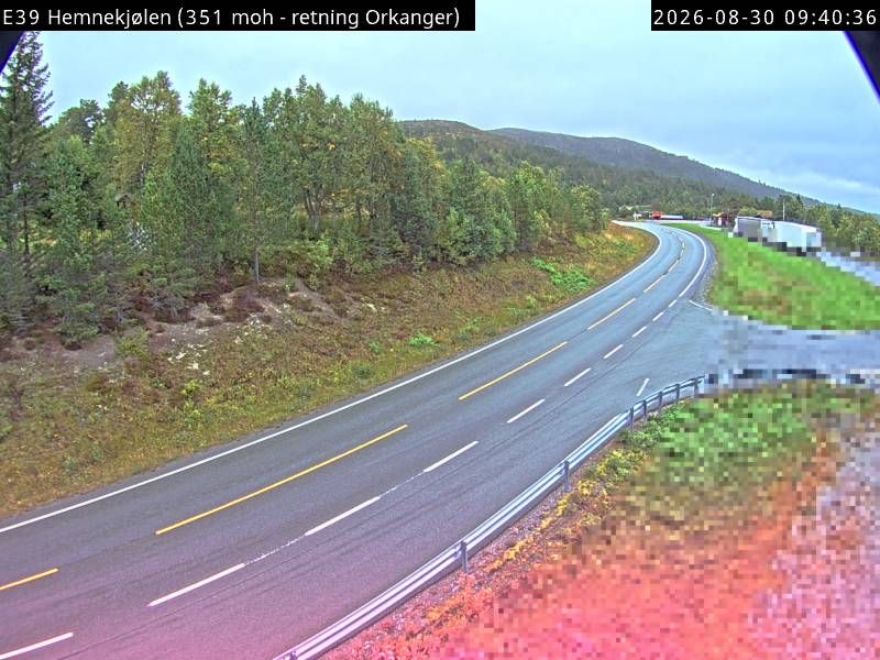 Traffic Cam Orkland: E39 Hemnekjølen (skifter)