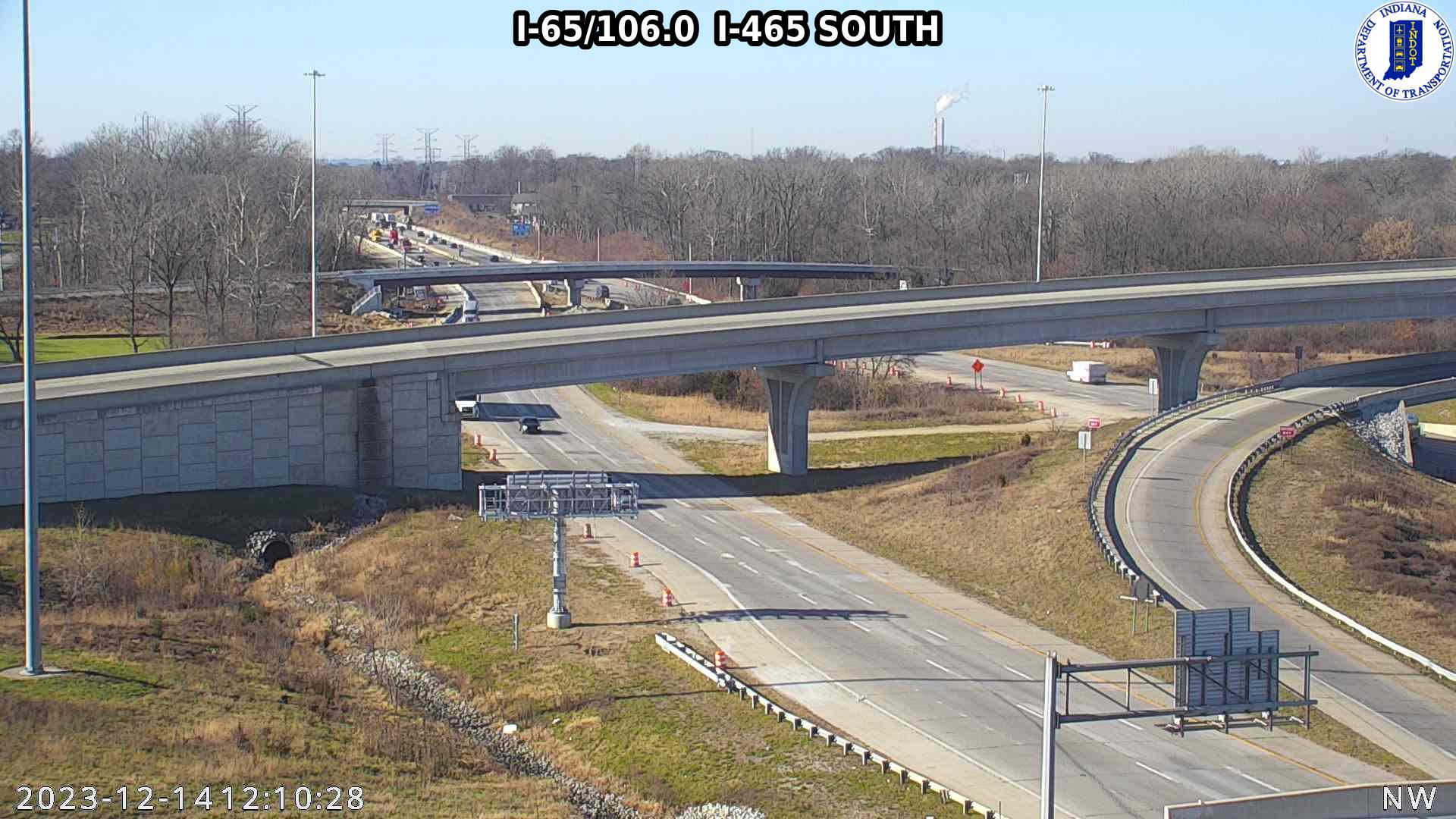 Traffic Cam Indianapolis: I-65: I-65/106.0 I-465 SOUTH : I-65/106.0 I-465 SOUTH