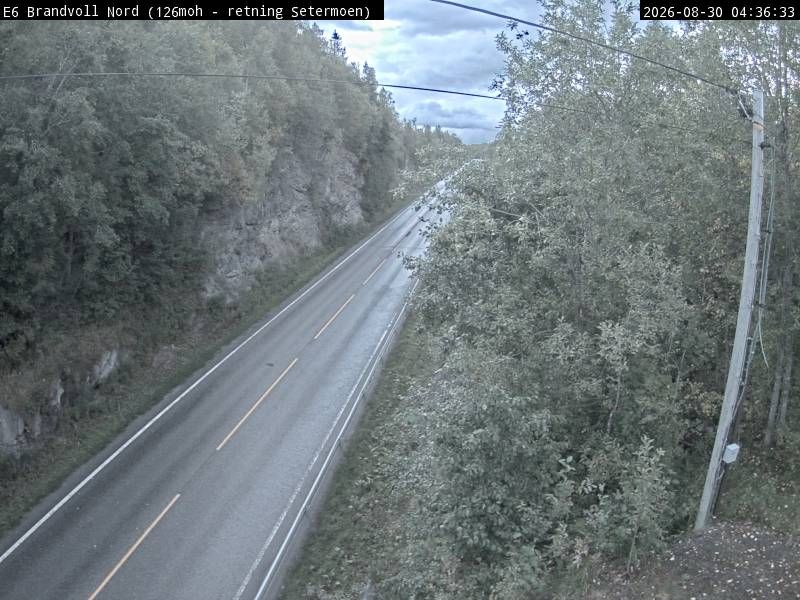 Traffic Cam Brandvoll: E6 - nord (Setermoen)