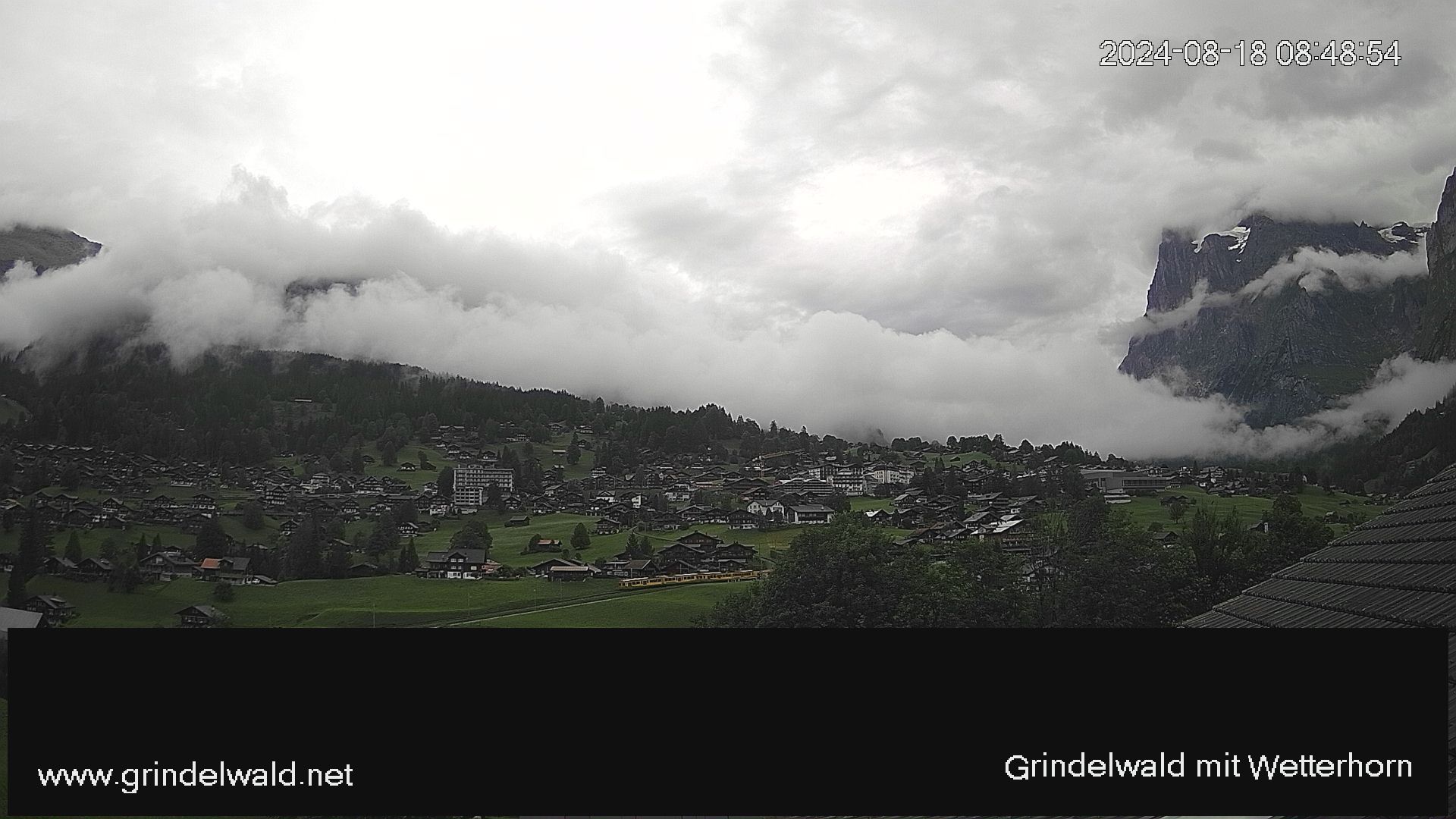 Grindelwald: Grindelwald - Dorf - Wetterhorn