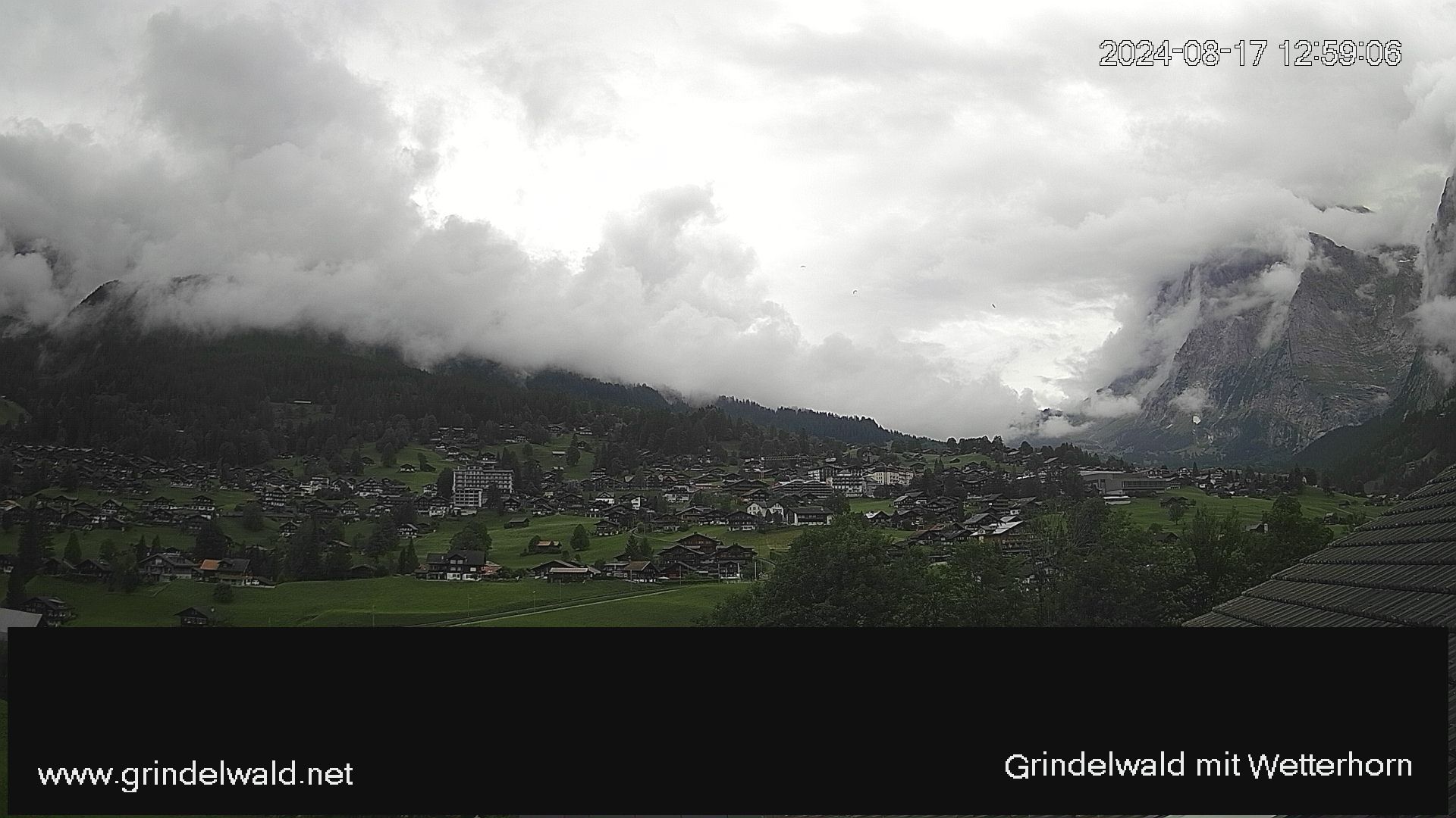 Grindelwald: Grindelwald - Dorf - Wetterhorn