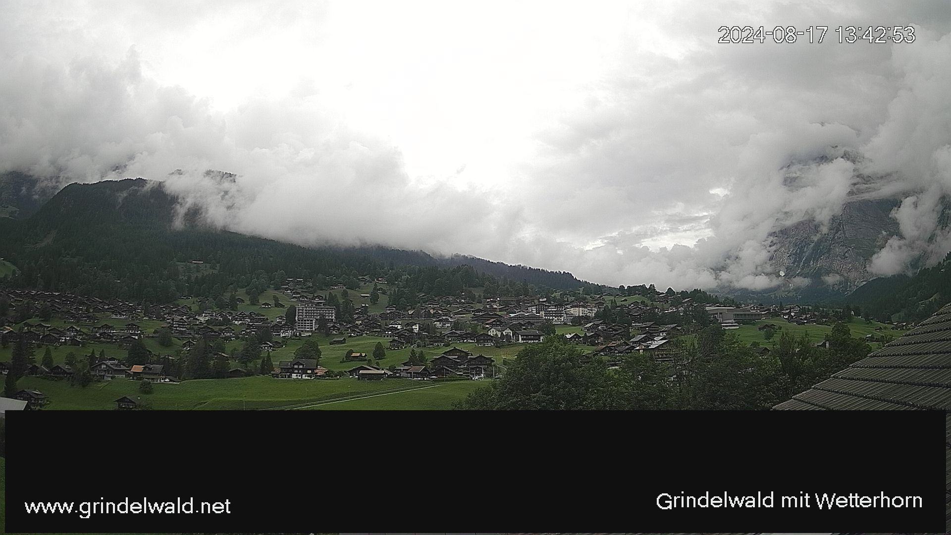 Grindelwald: Grindelwald - Dorf - Wetterhorn