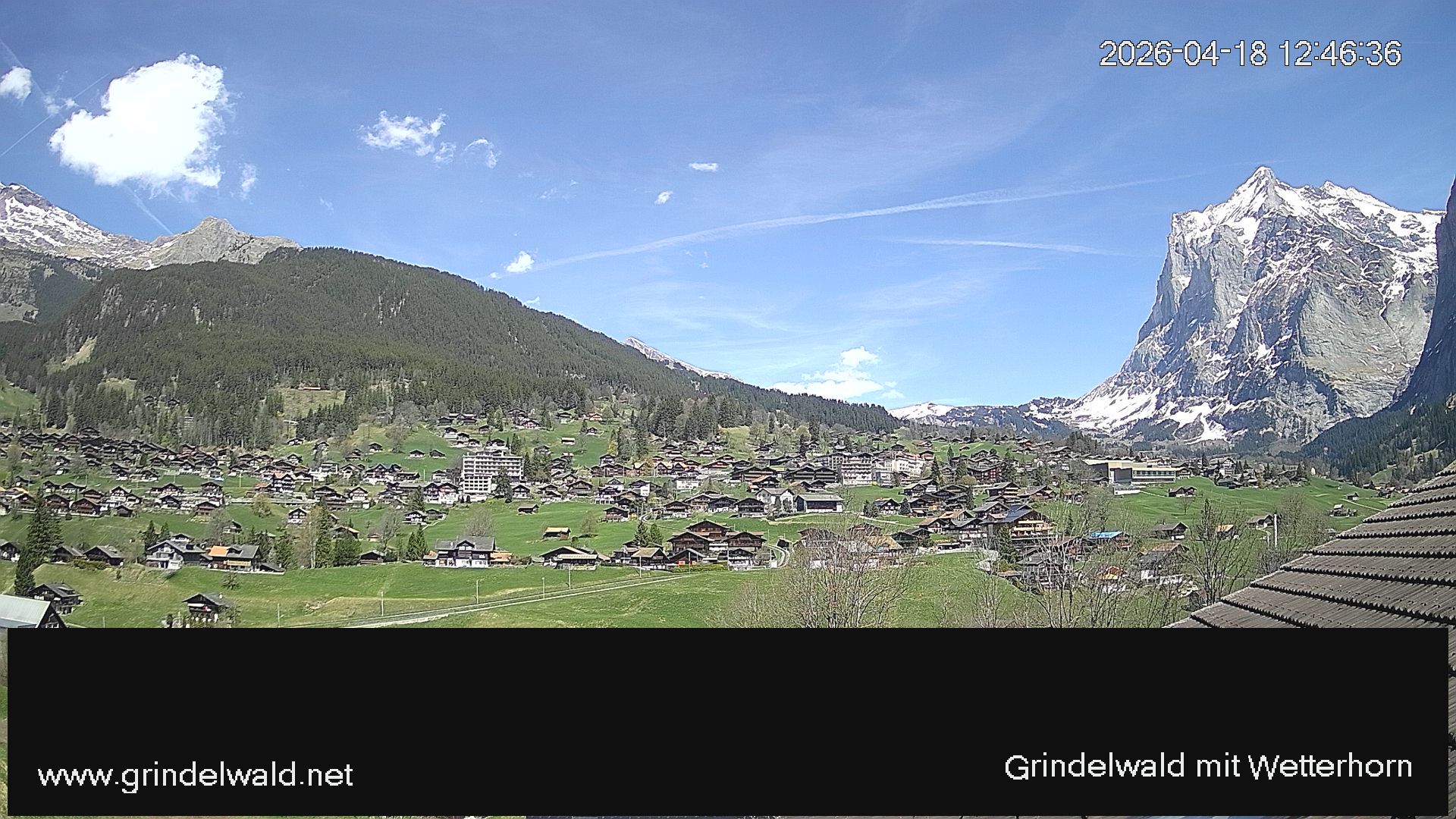 Grindelwald: Grindelwald - Dorf - Wetterhorn