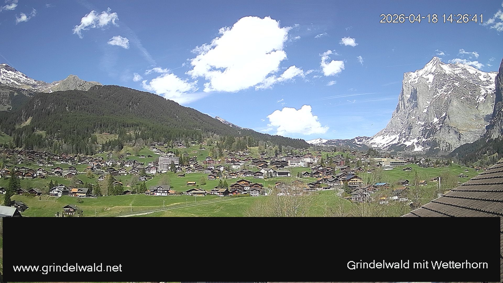 Grindelwald: Grindelwald - Dorf - Wetterhorn