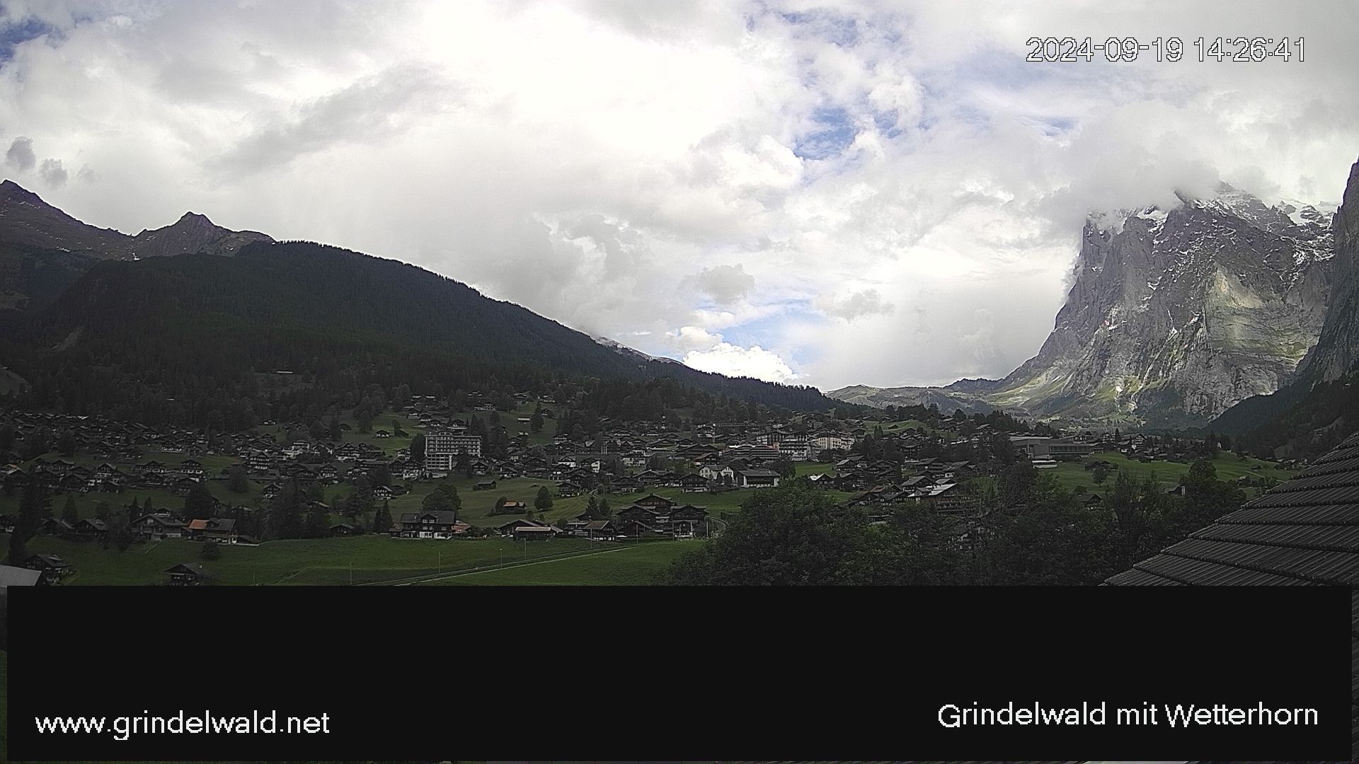 Grindelwald: Grindelwald - Dorf - Wetterhorn