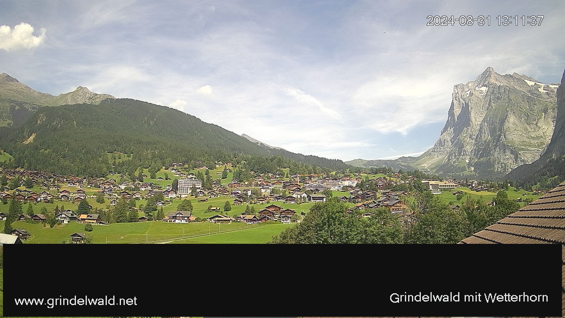 Grindelwald: Grindelwald - Dorf - Wetterhorn