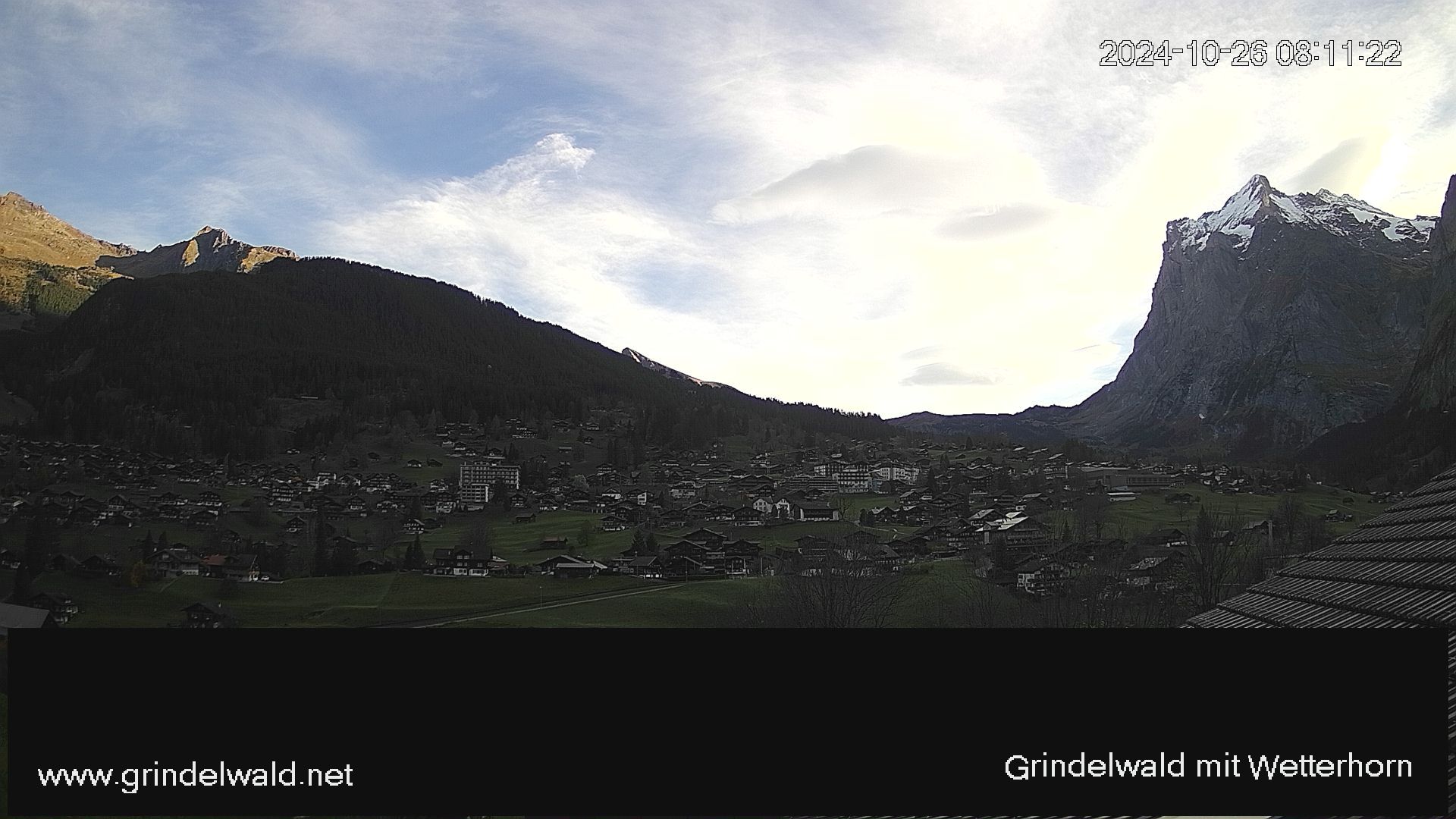 Grindelwald: Grindelwald - Dorf - Wetterhorn