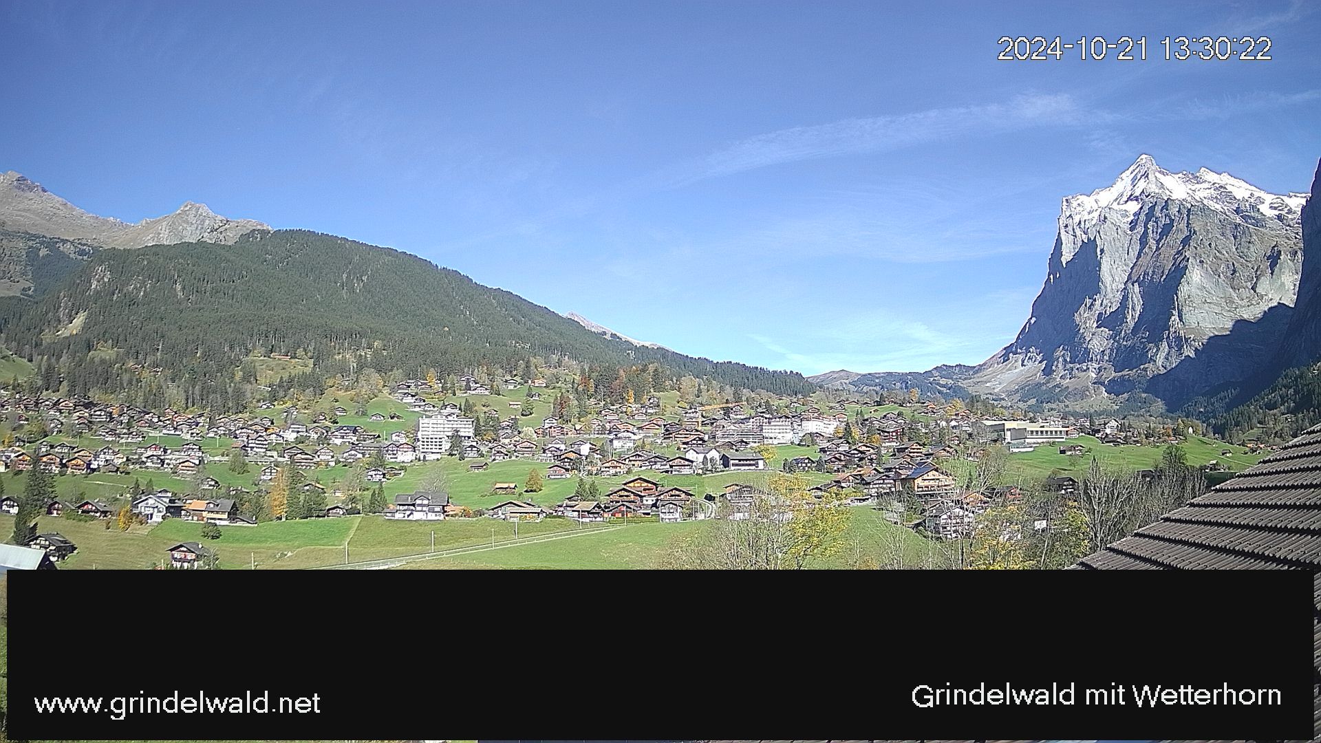 Grindelwald: Grindelwald - Dorf - Wetterhorn