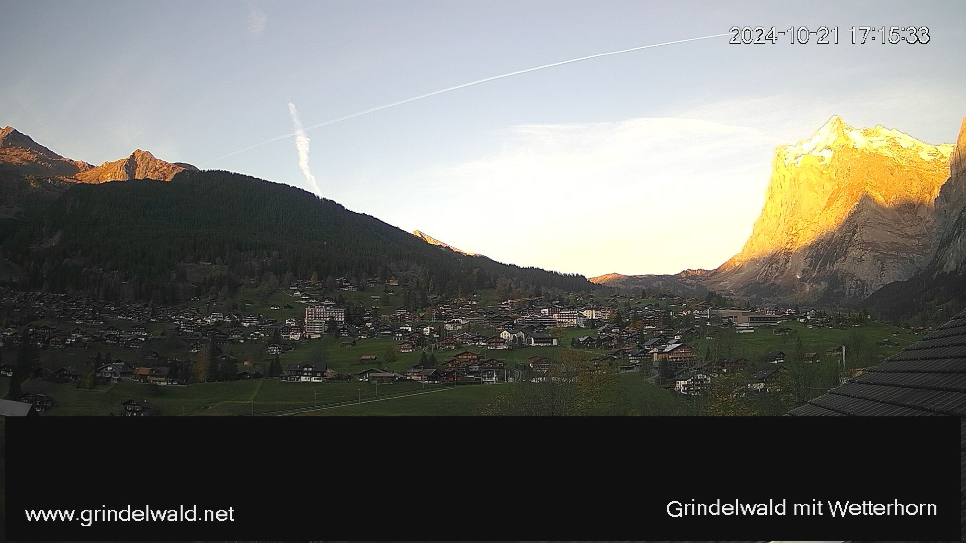 Grindelwald: Grindelwald - Dorf - Wetterhorn