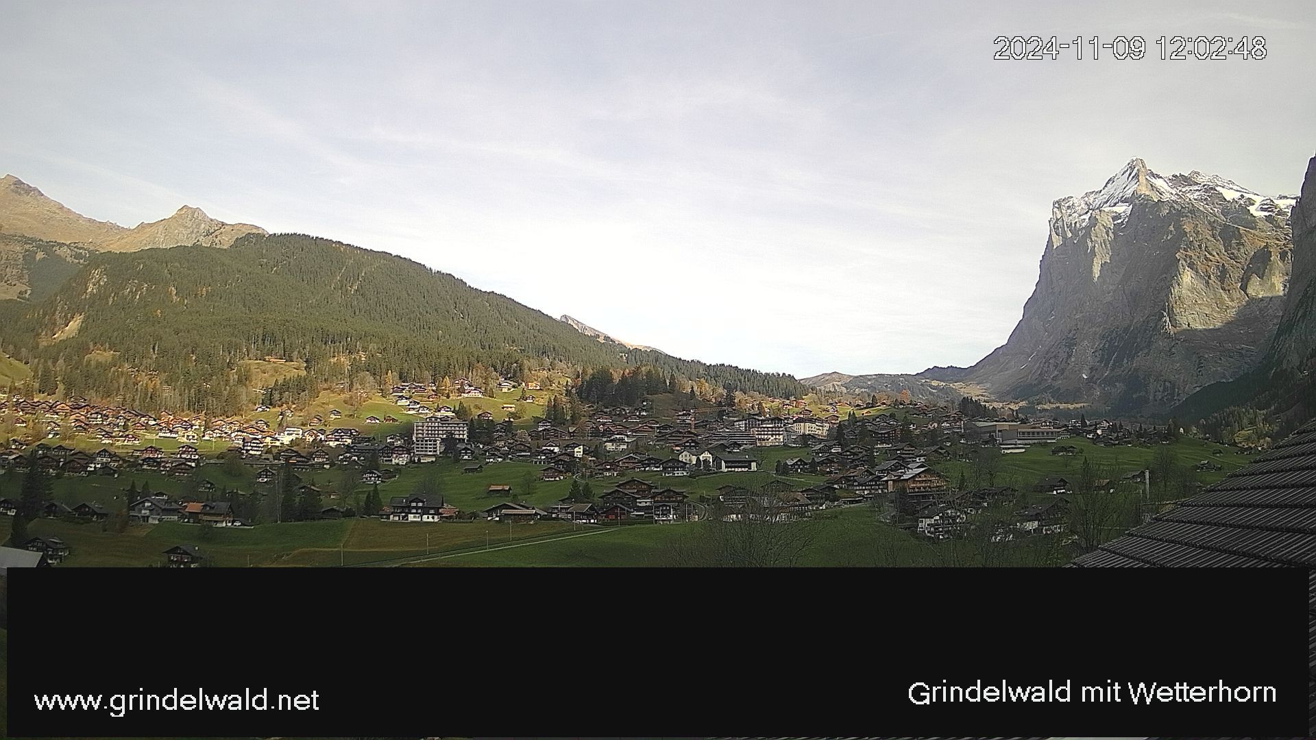 Grindelwald: Grindelwald - Dorf - Wetterhorn