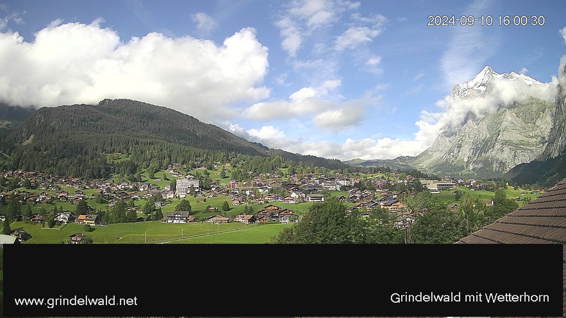 Grindelwald: Grindelwald - Dorf - Wetterhorn