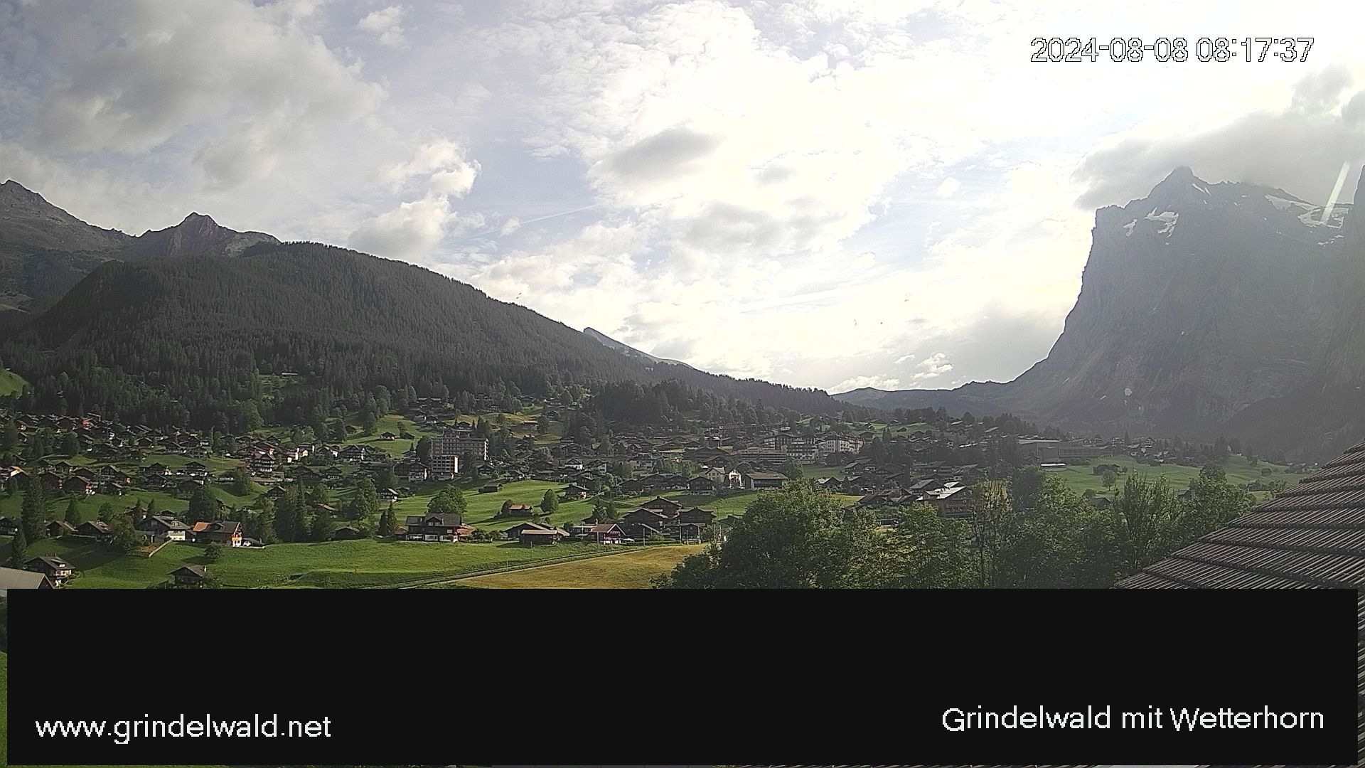 Grindelwald: Grindelwald - Dorf - Wetterhorn