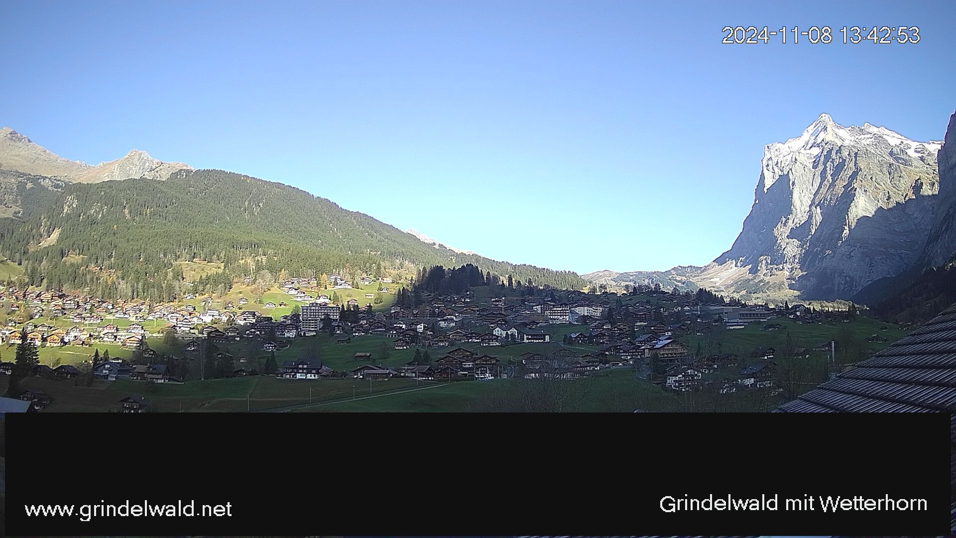 Grindelwald: Grindelwald - Dorf - Wetterhorn