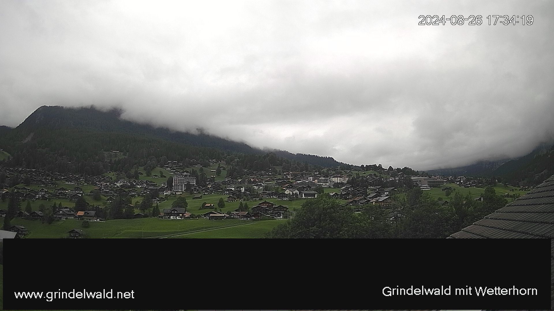 Grindelwald: Grindelwald - Dorf - Wetterhorn