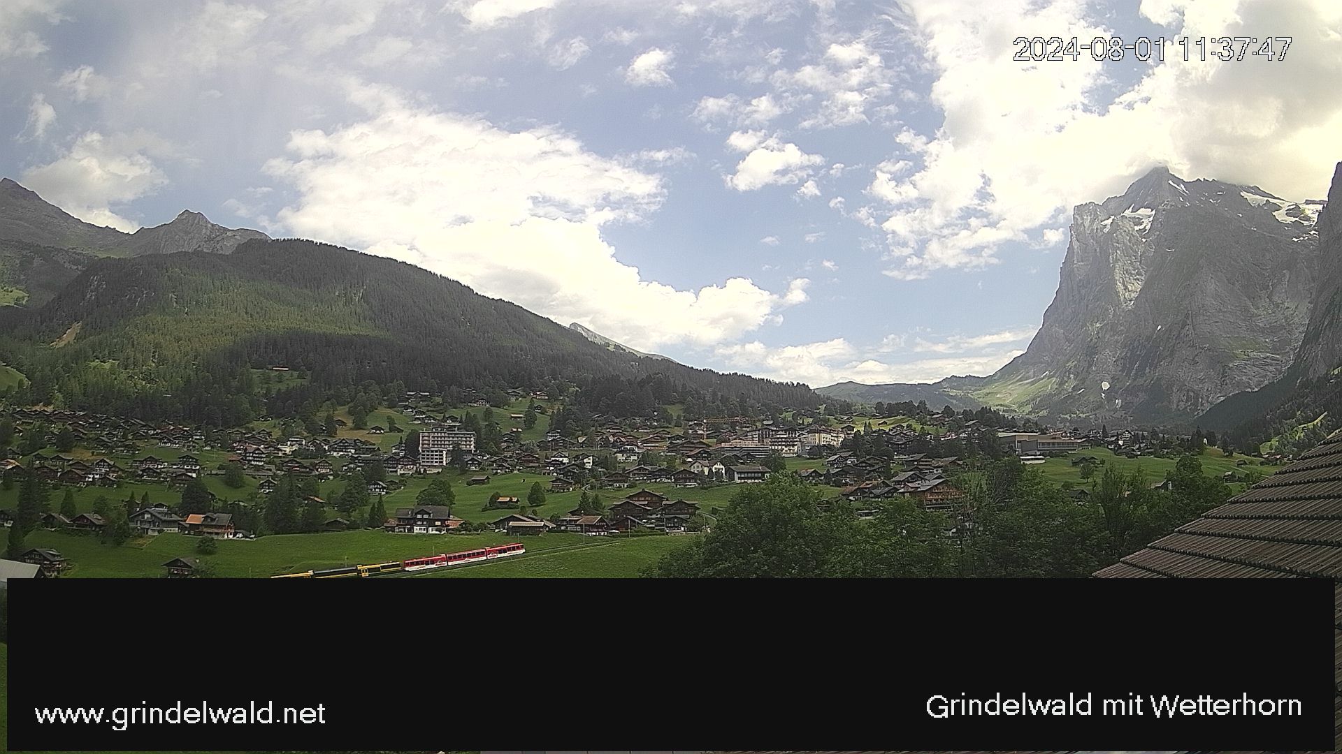 Grindelwald: Grindelwald - Dorf - Wetterhorn