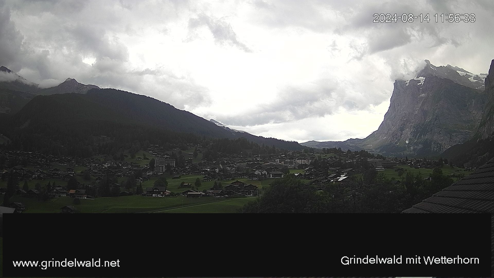 Grindelwald: Grindelwald - Dorf - Wetterhorn