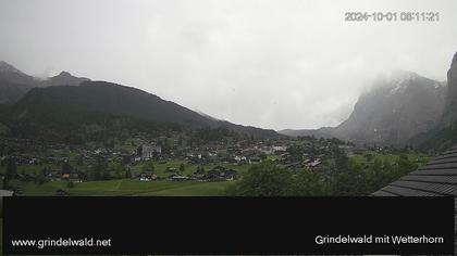 Grindelwald: Grindelwald - Dorf - Wetterhorn