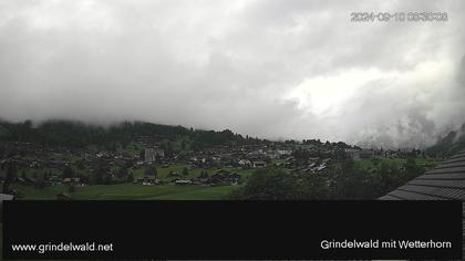 Grindelwald: Grindelwald - Dorf - Wetterhorn