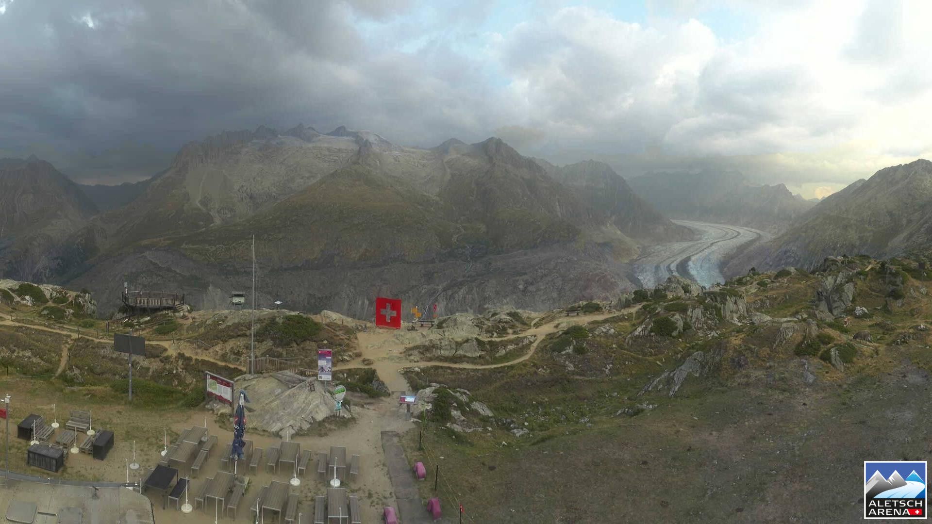 Riederalp › Nordosten: Viewpoint Moosfluh - Bettmerhorn - Eggishorn - Gross Wannenhorn