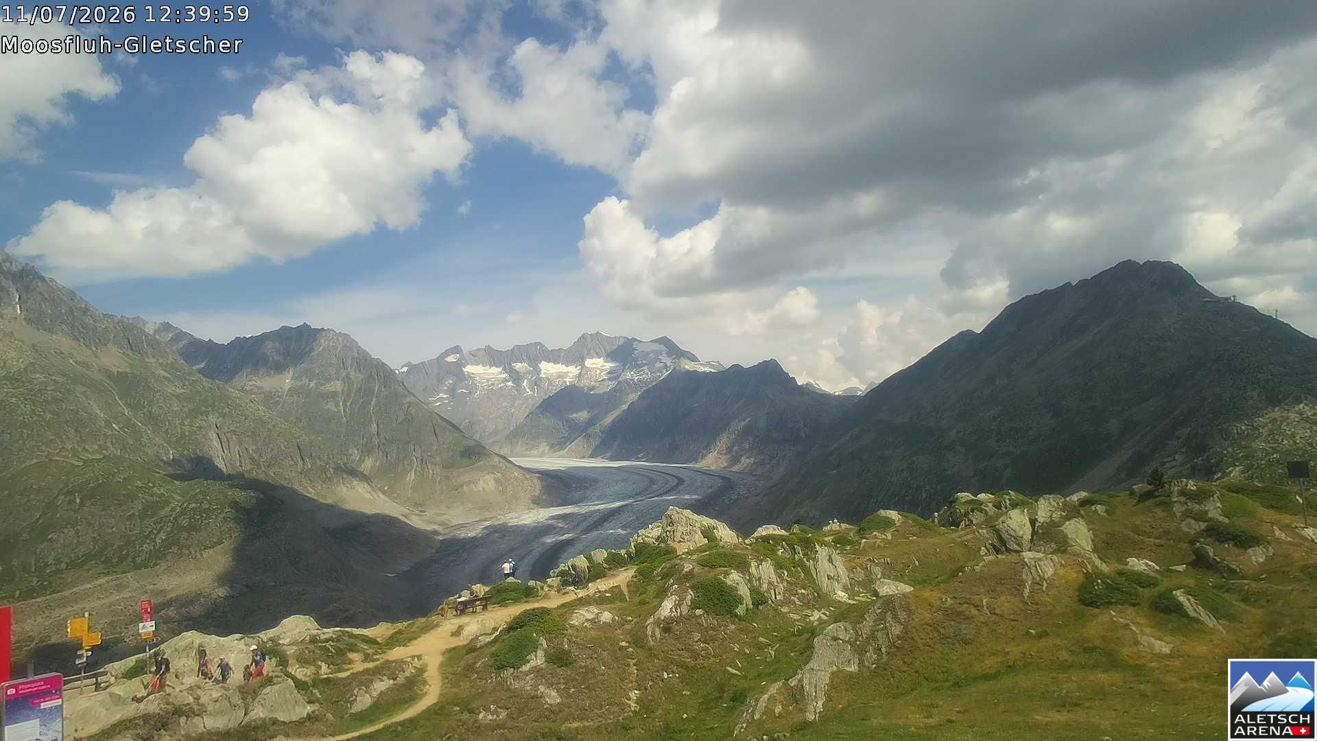 Riederalp › Nordosten: Viewpoint Moosfluh - Bettmerhorn - Eggishorn - Gross Wannenhorn