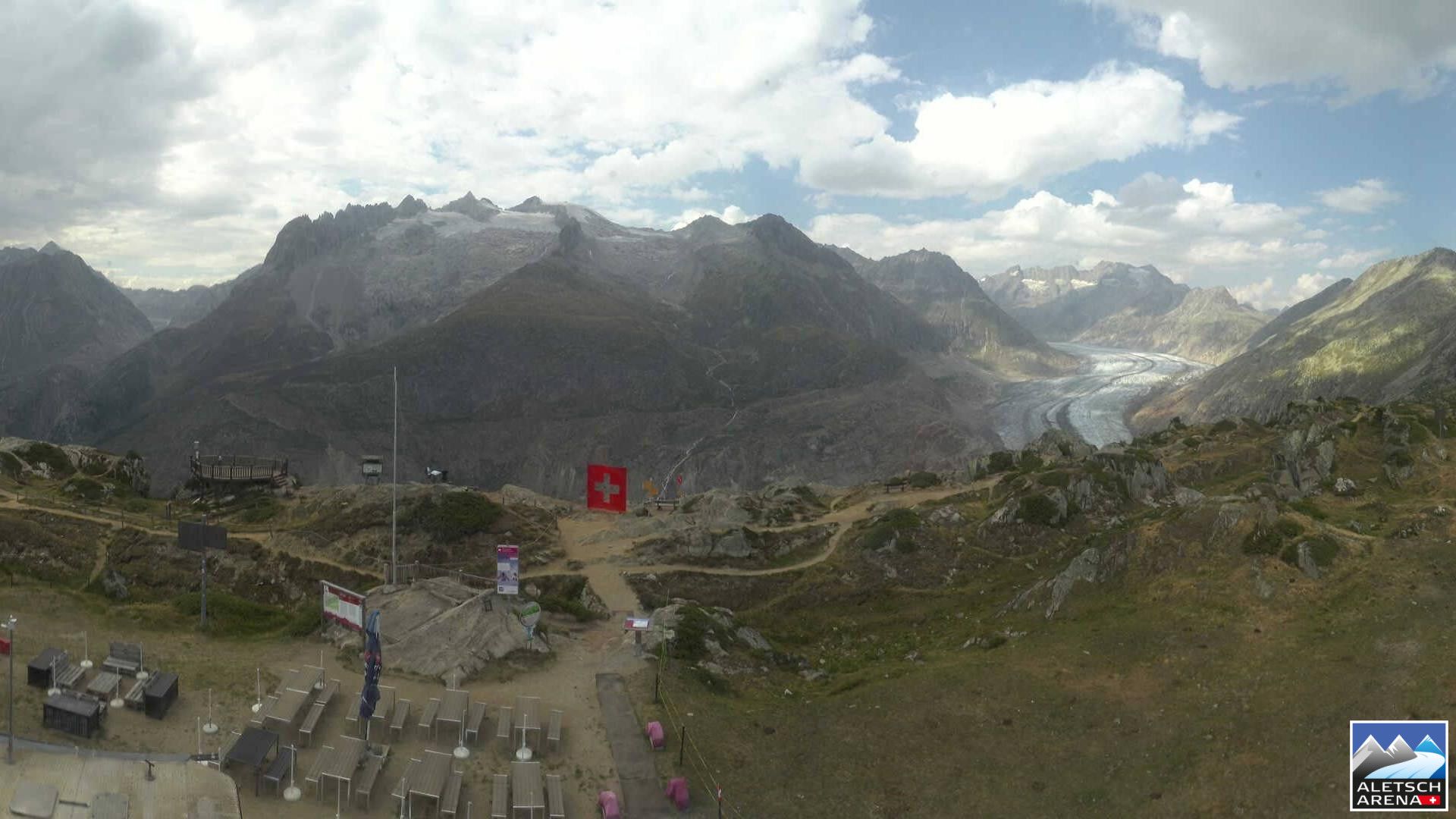 Riederalp › Nordosten: Viewpoint Moosfluh - Bettmerhorn - Eggishorn - Gross Wannenhorn