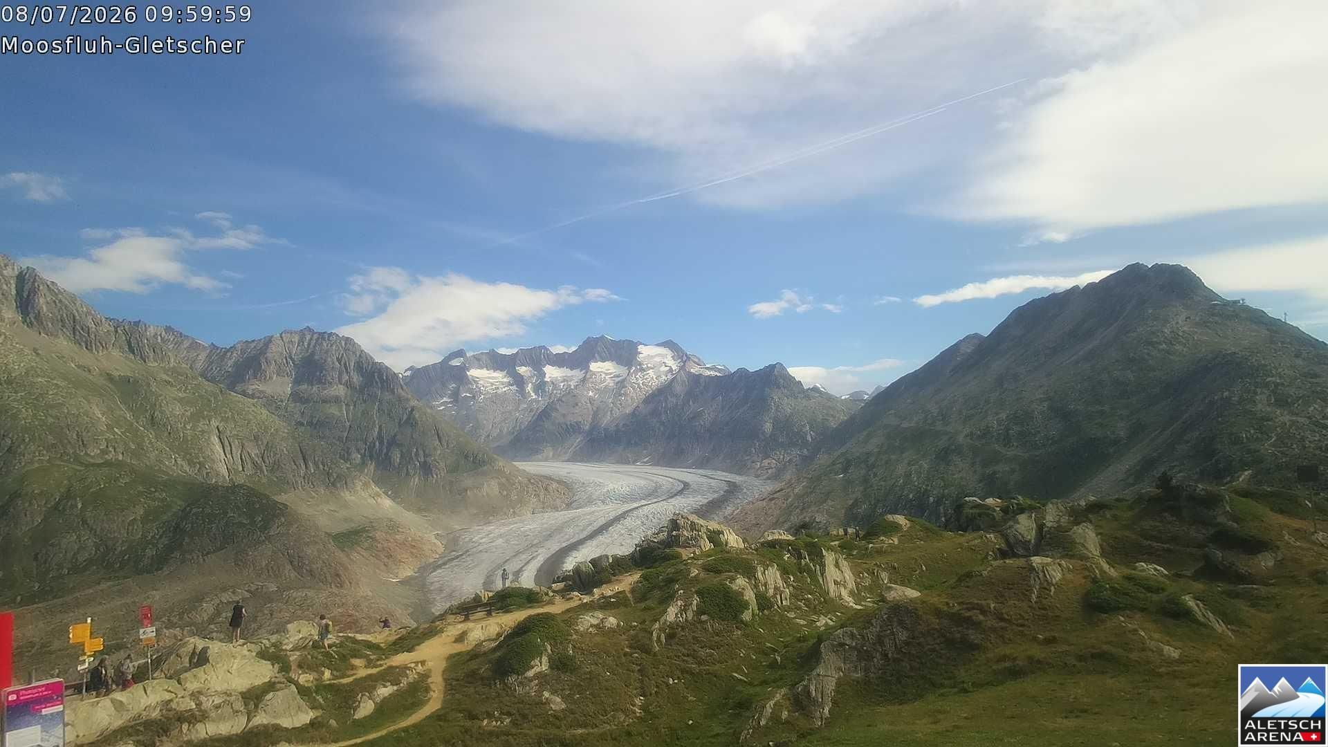 Riederalp › Nordosten: Viewpoint Moosfluh - Bettmerhorn - Eggishorn - Gross Wannenhorn
