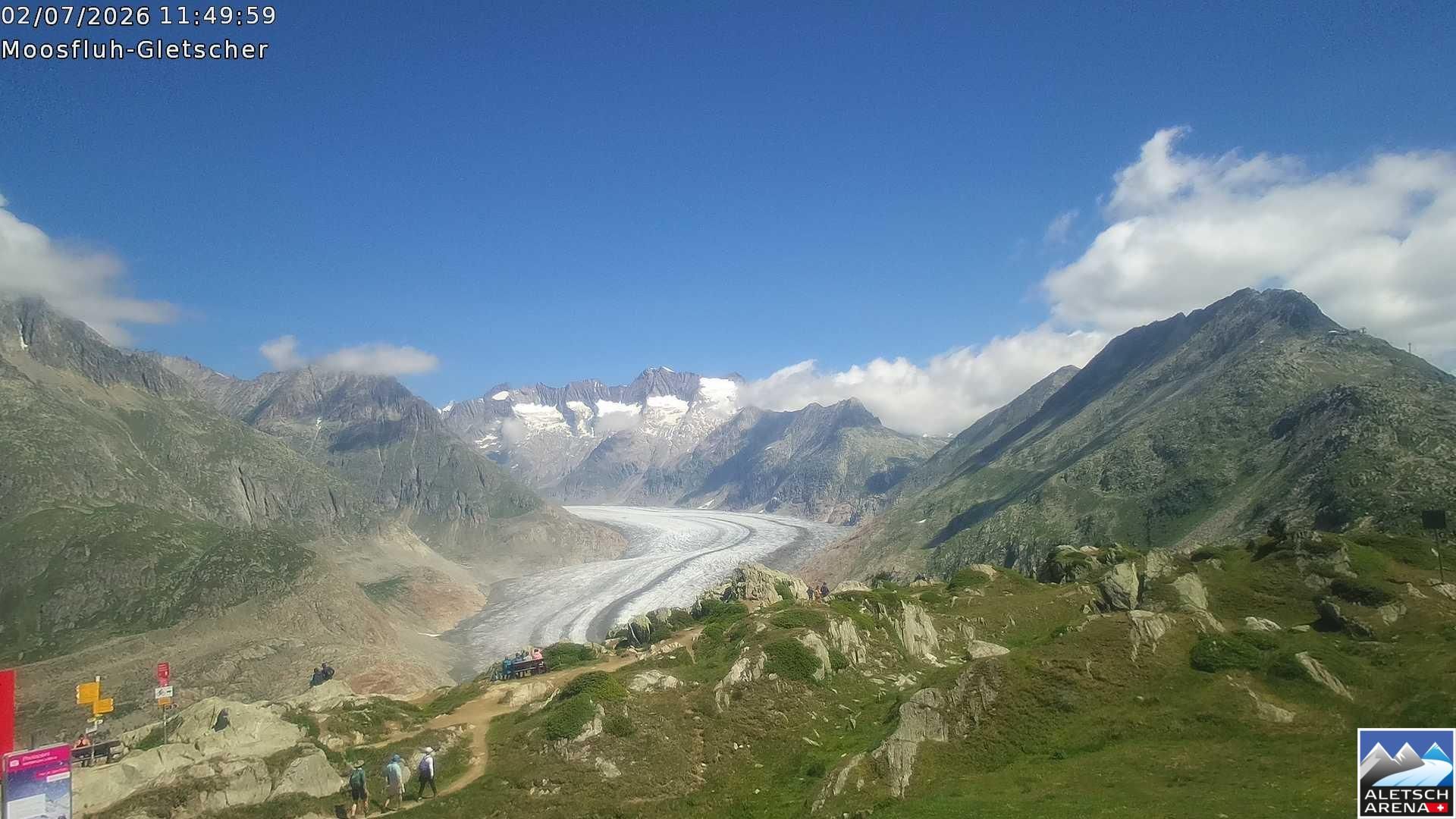 Riederalp › Nordosten: Viewpoint Moosfluh - Bettmerhorn - Eggishorn - Gross Wannenhorn