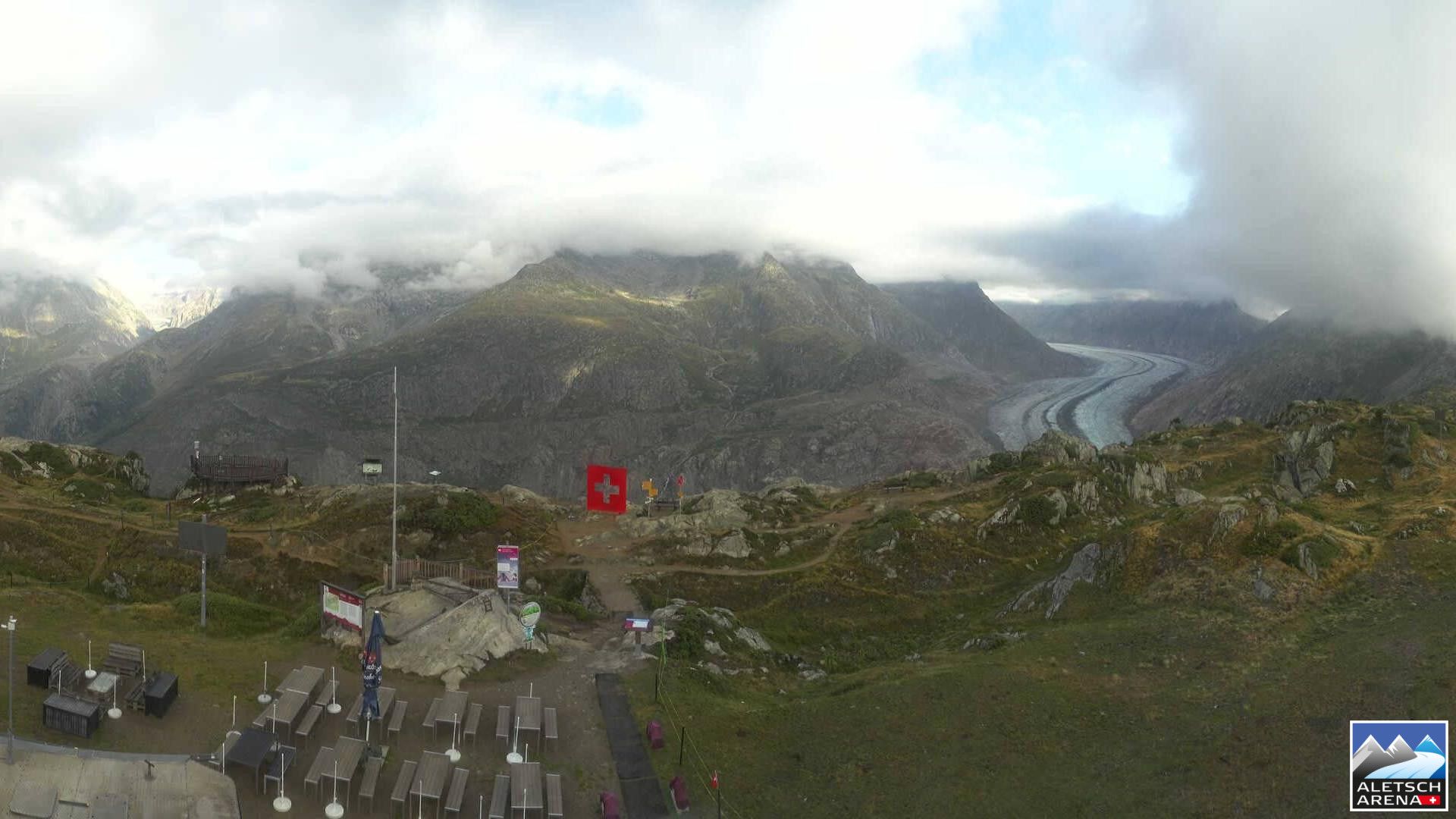 Riederalp › Nordosten: Viewpoint Moosfluh - Bettmerhorn - Eggishorn - Gross Wannenhorn