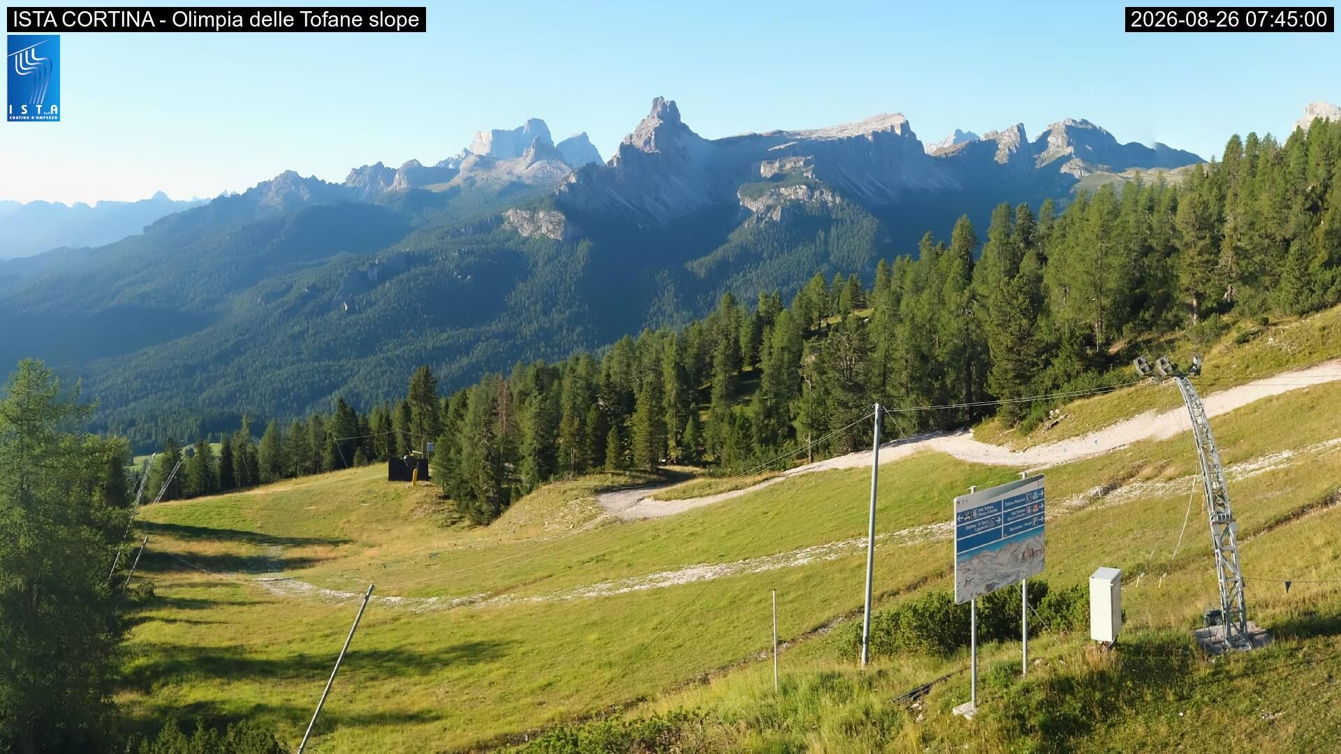 Traffic Cam Cortina d'Ampezzo › South-West: Tofanaschuss: Pista Stratofana
