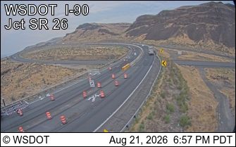Traffic Cam Vantage › West: I-90 at MP 138 - Br. (View East)