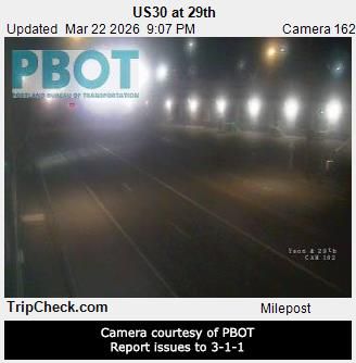 Traffic Cam Portland: US30 at 29th
