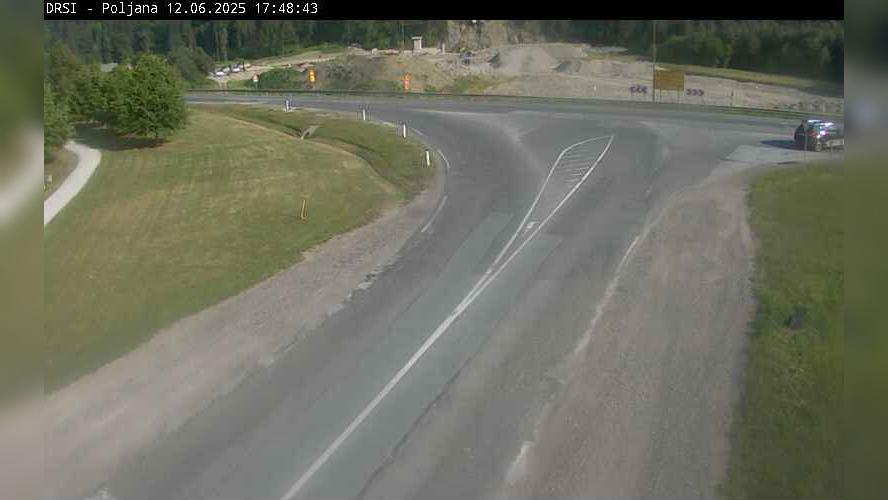 Holmec-Poljana Traffic in Prevalje Webcam