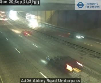 Traffic Cam London: A406 Abbey Road Underpass
