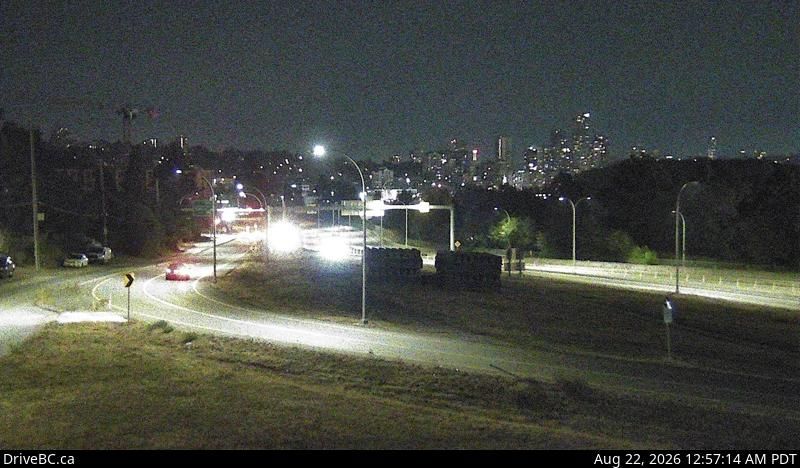 Traffic Cam New Westminster › East: Hwy 91A, north end of Queensborough Bridge, looking east