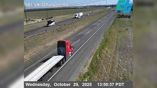 Traffic Cam Fresno County › South: FRE-5-N/O PANOCHE ROAD