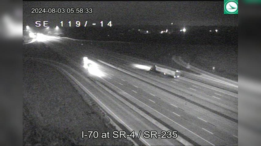 Traffic Cam Huber Heights: I-70 at SR-4 - SR-235