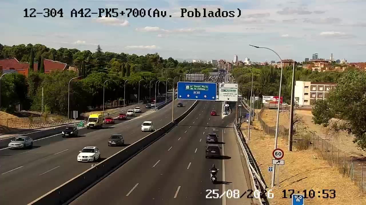 Traffic Cam Orcasitas: A42 - PK5+000 (AV POBLADOS)