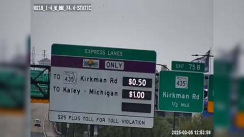 Traffic Cam Florida Center: I-4 @ MM 74.4-STATIC M