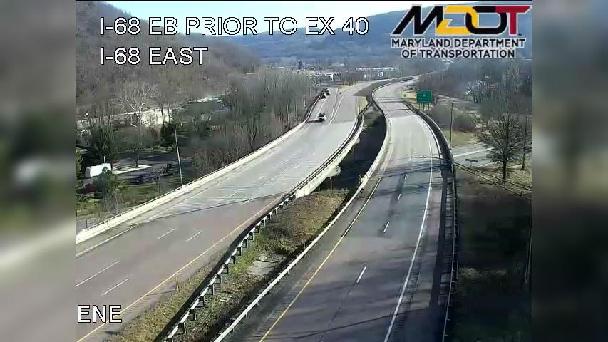 Traffic Cam Winchester: I-68 West of Ex 40 MD 658 (601007)