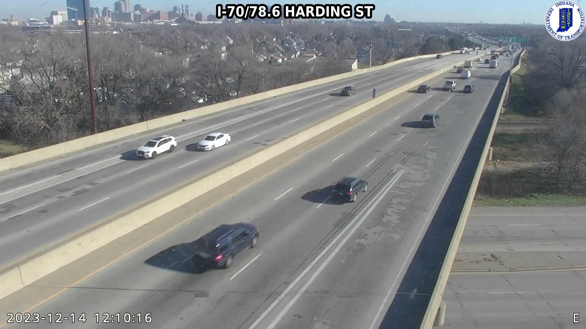 Traffic Cam Indianapolis: I-70: I-70/78.6 HARDING ST