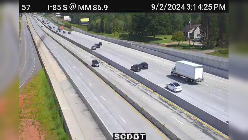 Traffic Cam Macedonia: I-85 S @ MM 86.9