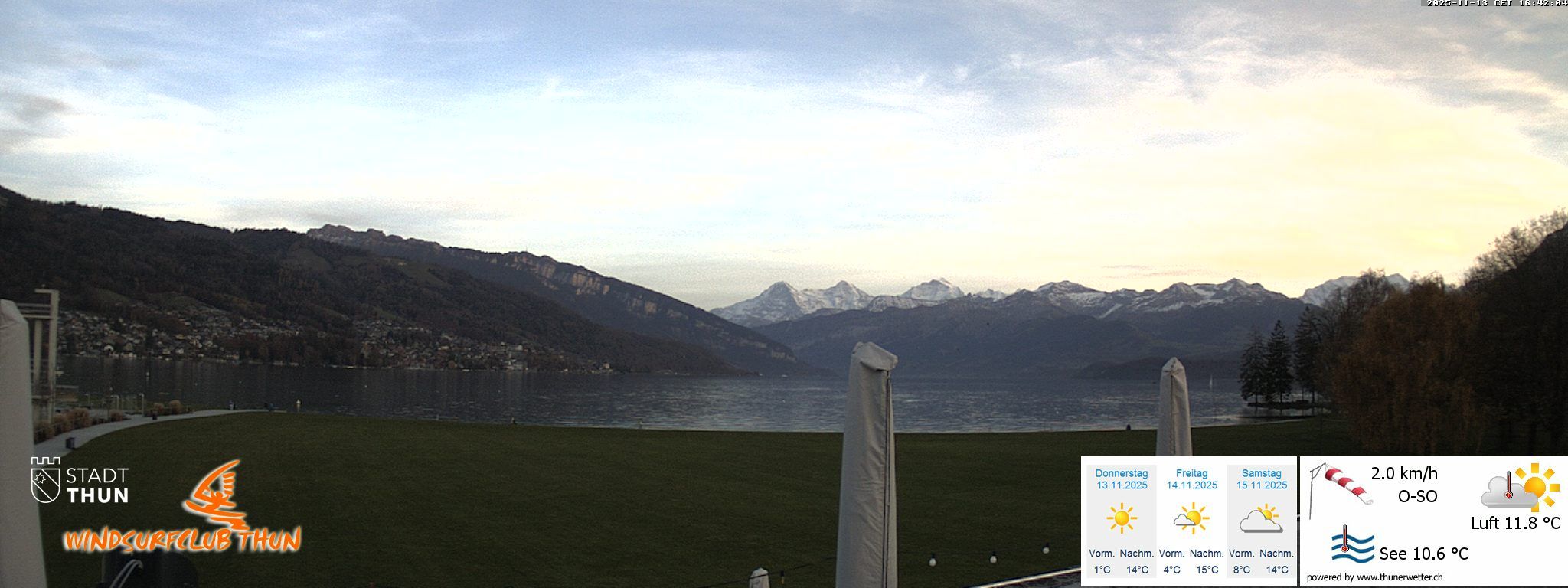 Thun: Webcam des WSCT vom Strandbad