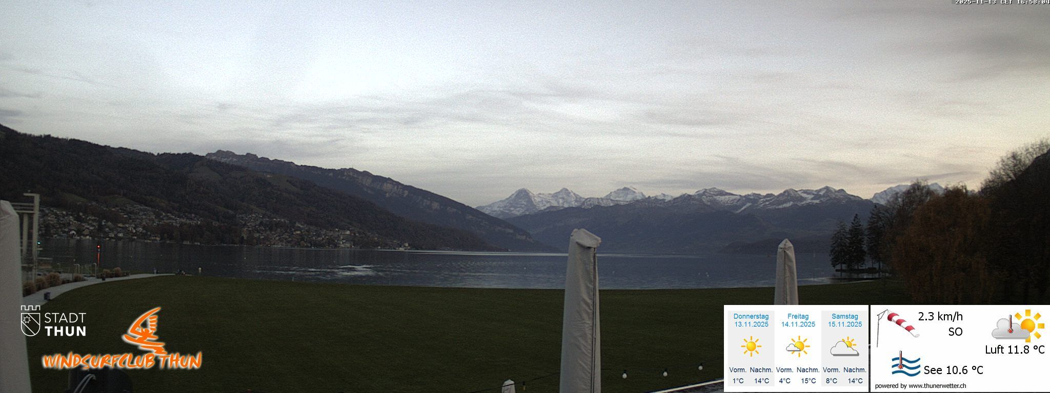 Thun: Webcam des WSCT vom Strandbad