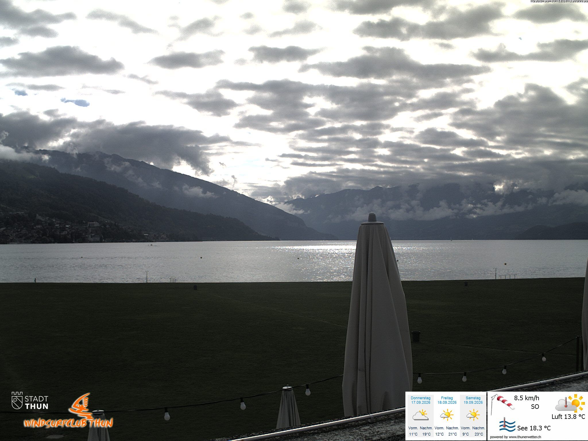 Thun: Webcam des WSCT vom Strandbad