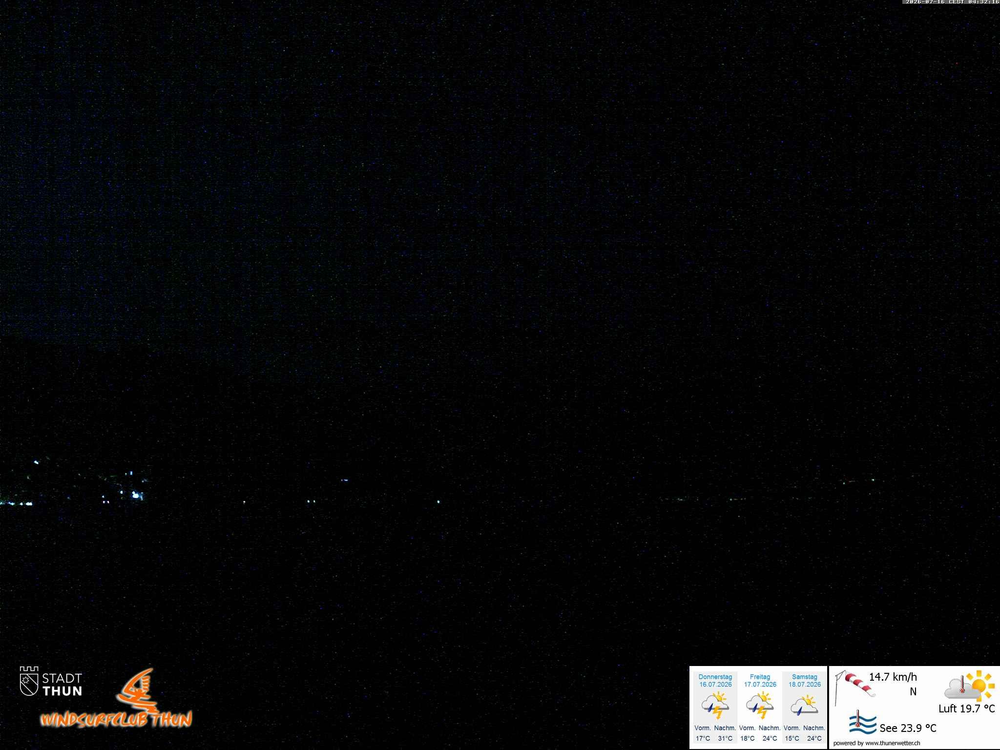 Thun: Webcam des WSCT vom Strandbad