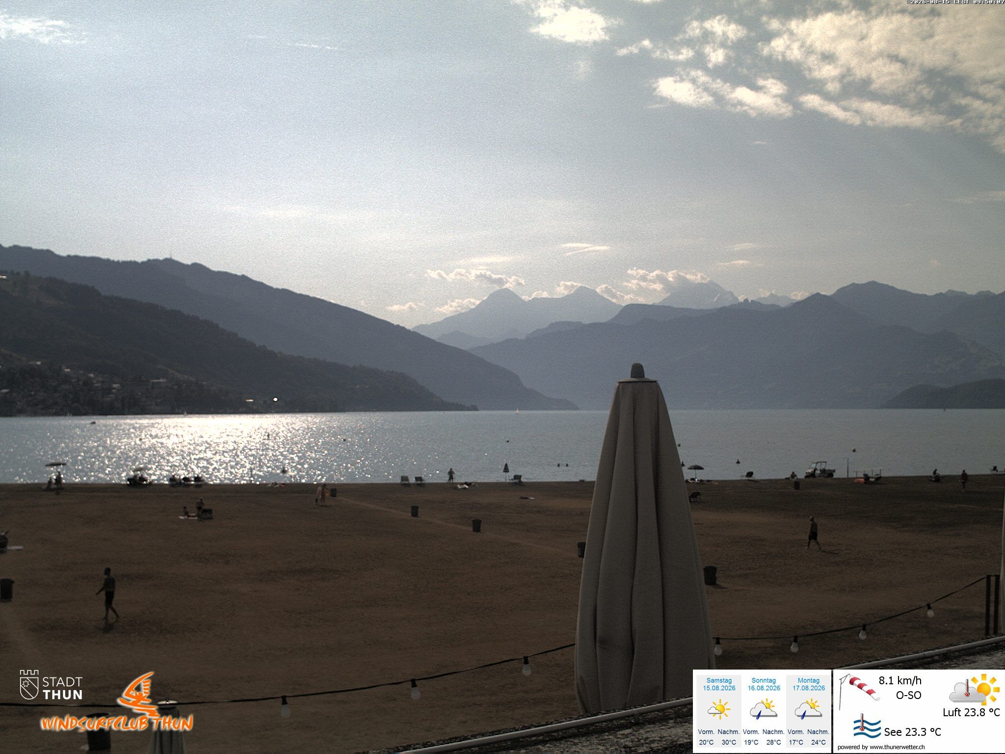 Thun: Webcam des WSCT vom Strandbad