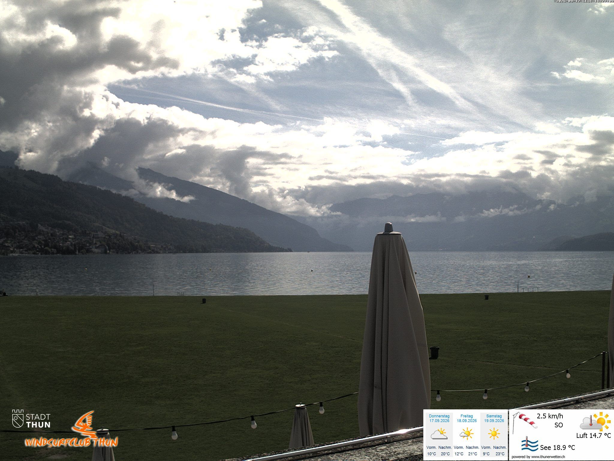 Thun: Webcam des WSCT vom Strandbad