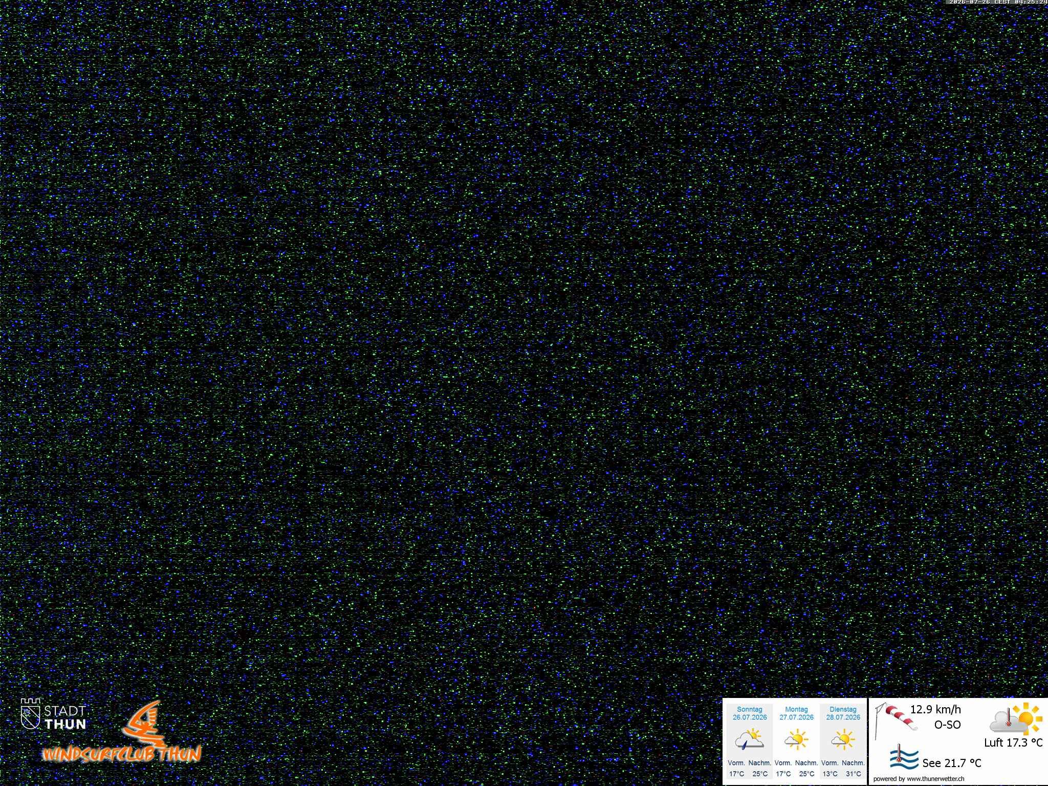 Thun: Webcam des WSCT vom Strandbad