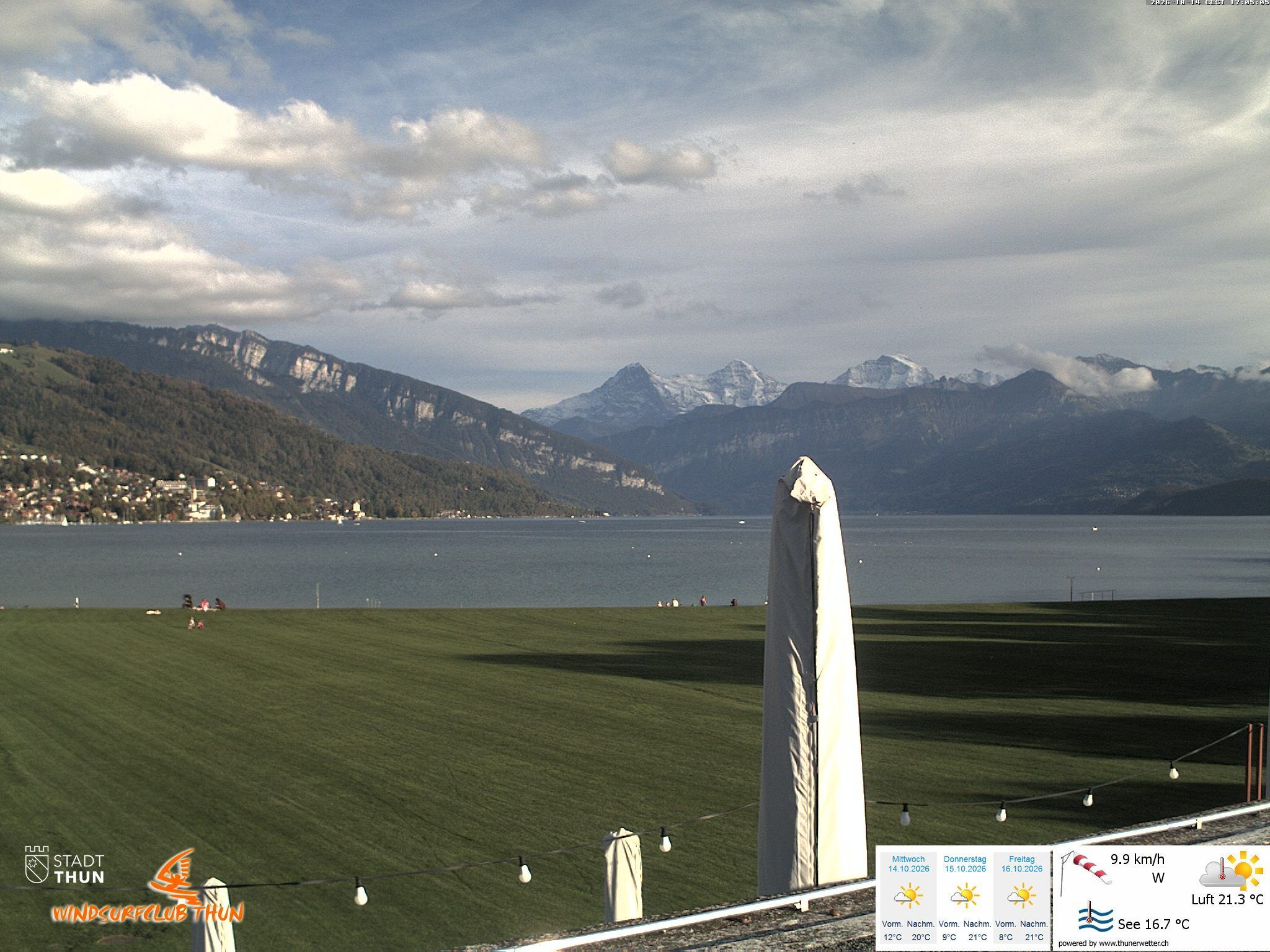 Thun: Webcam des WSCT vom Strandbad