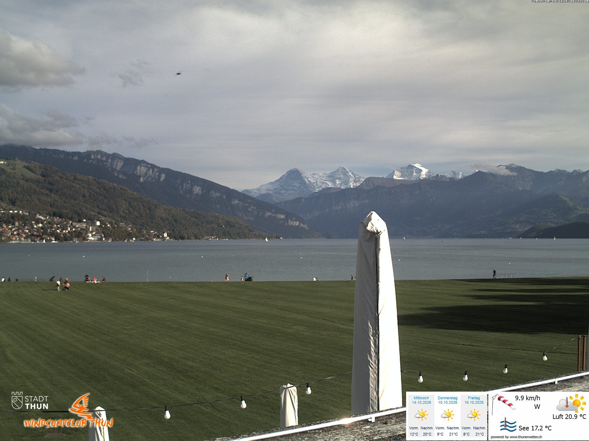 Thun: Webcam des WSCT vom Strandbad